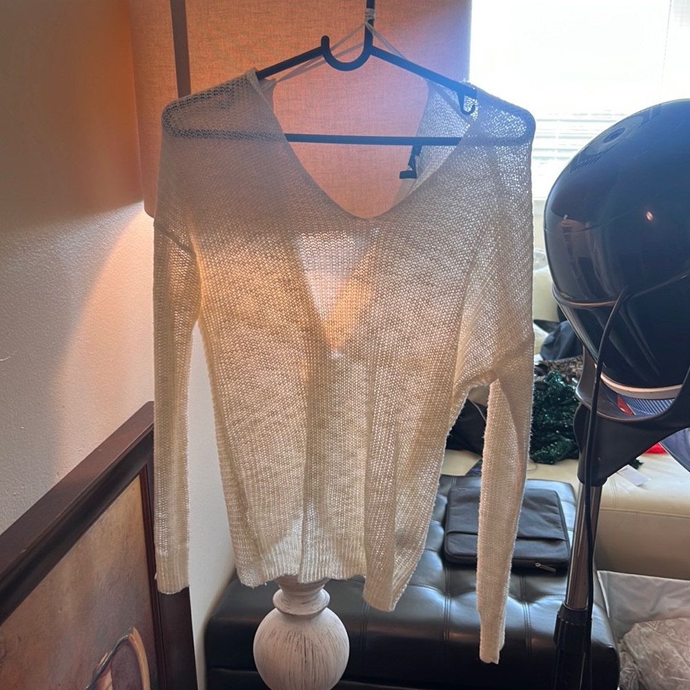 Stitched long sleeve top